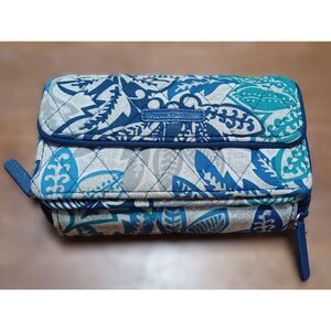 Vera Bradley Santiago Pattern Blue RFID All in One Wallet (no straps)
